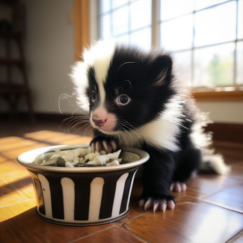 Training and Potty Breaking a pet Skunk